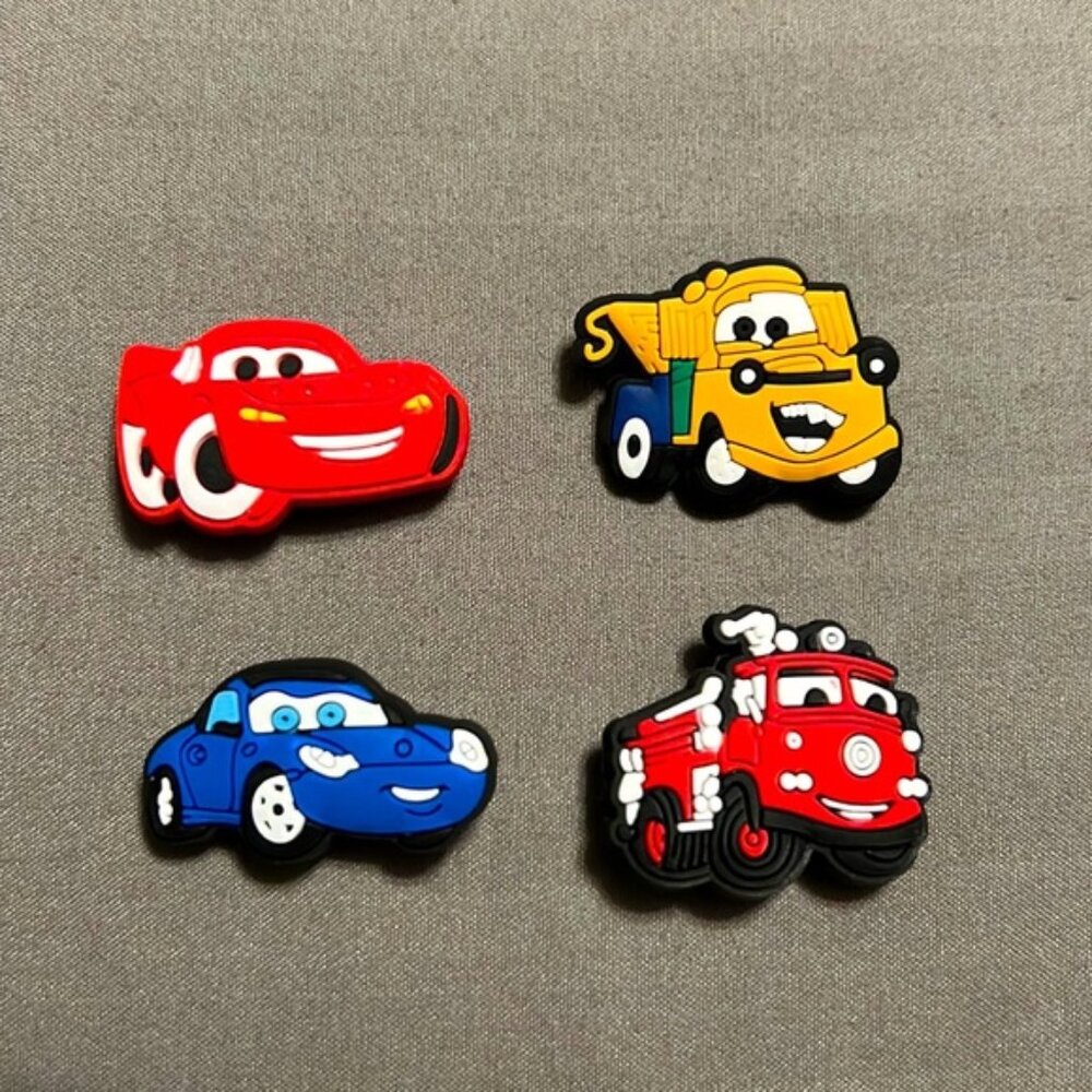 CARS MOVIE SET OF 4 SHOE CHARMS FOR CROCS